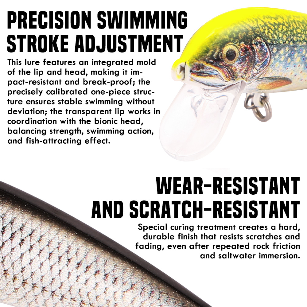 B&U Fishing Lures Sinking Minn - مراجعة Fishing Hook Treble وسعره