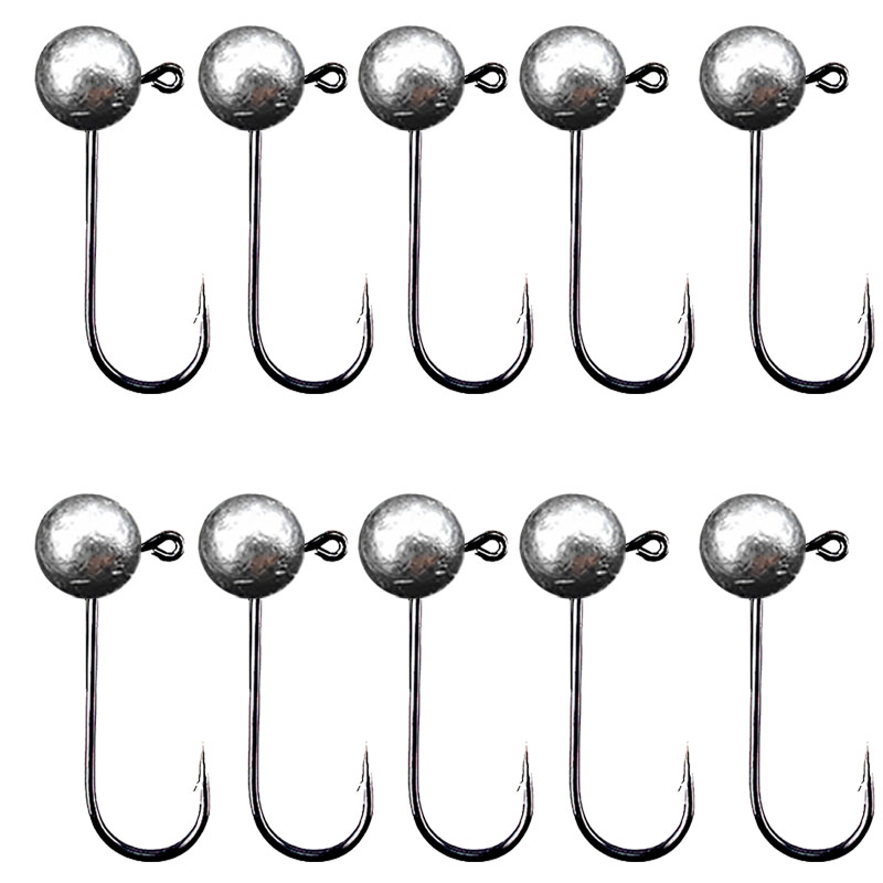 10pcs/lot Jig Head Fishing Hoo - مراجعة Fishing Hook Barbless وسعره