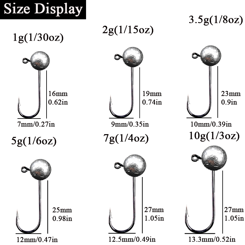 10pcs/lot Jig Head Fishing Hoo - مراجعة Fishing Hook Barbless وسعره