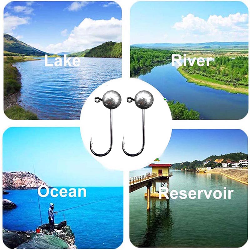10pcs/lot Jig Head Fishing Hoo - مراجعة Fishing Hook Barbless وسعره