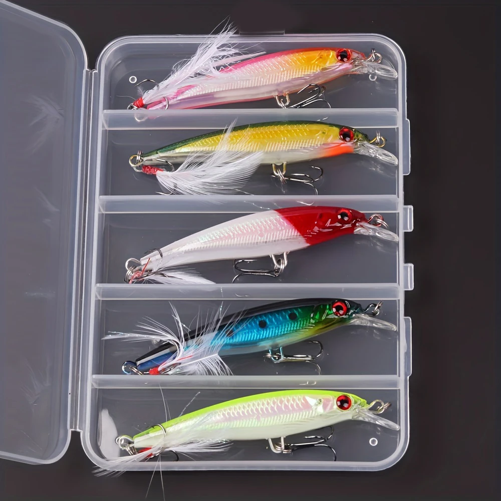 Laser 3D Eyes Bionic Minnow Fi - مراجعة Fishing Hook Treble وسعره