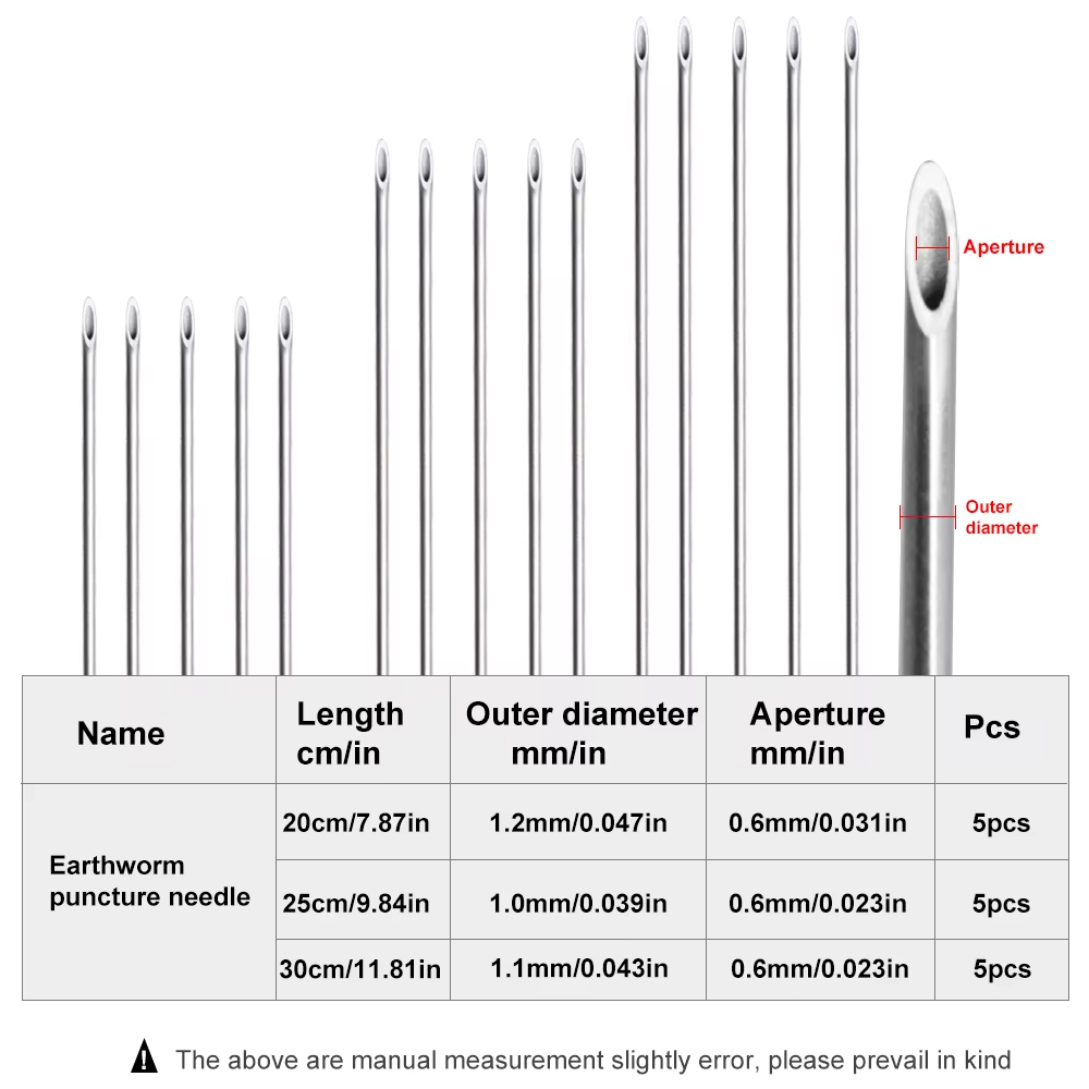 Earthworm Hooking Needle Stain - مراجعة Fishing Hook Stainless Steel وسعره