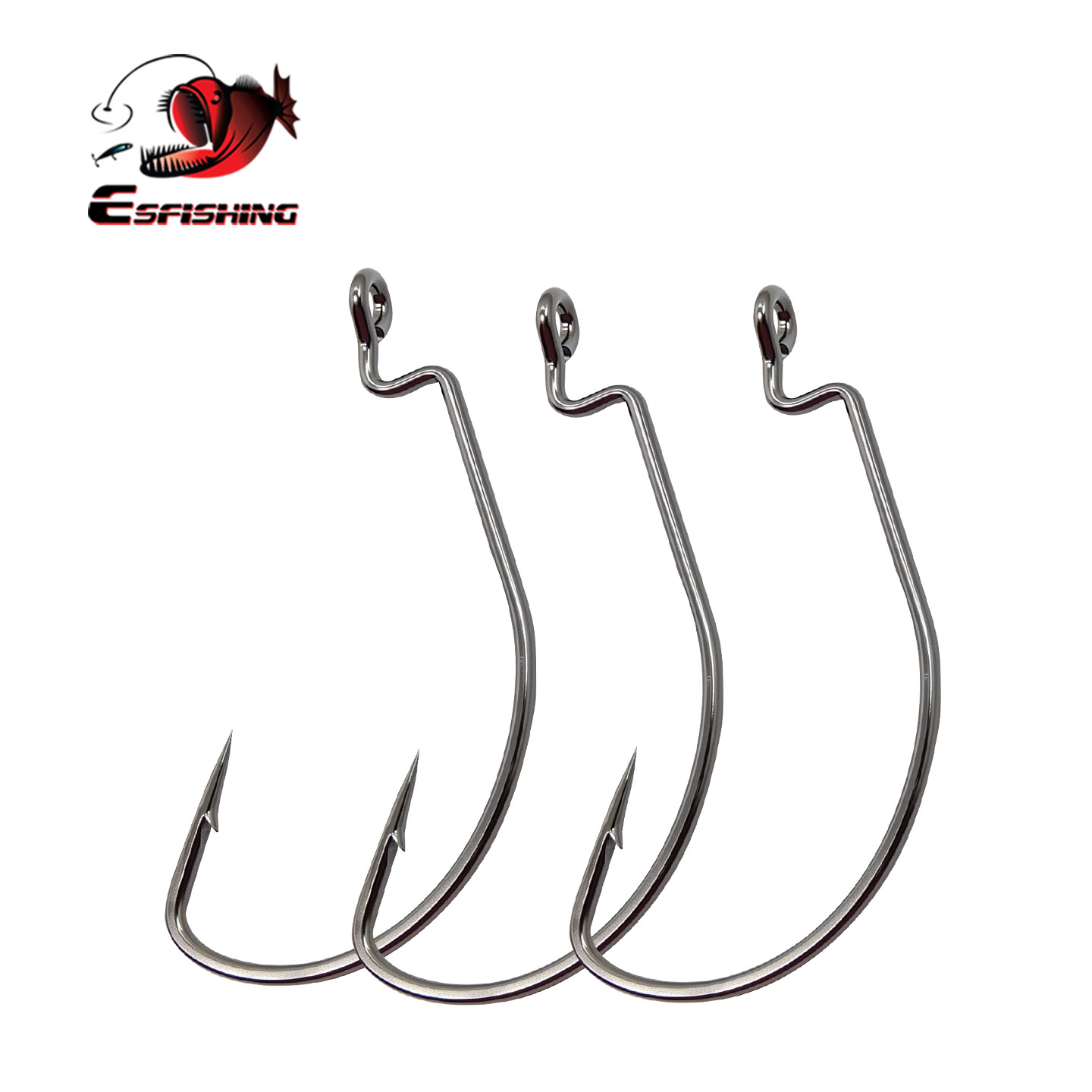 ESFISHING Offset Hook Carbon S - مراجعة Fishing Hook Offset وسعره