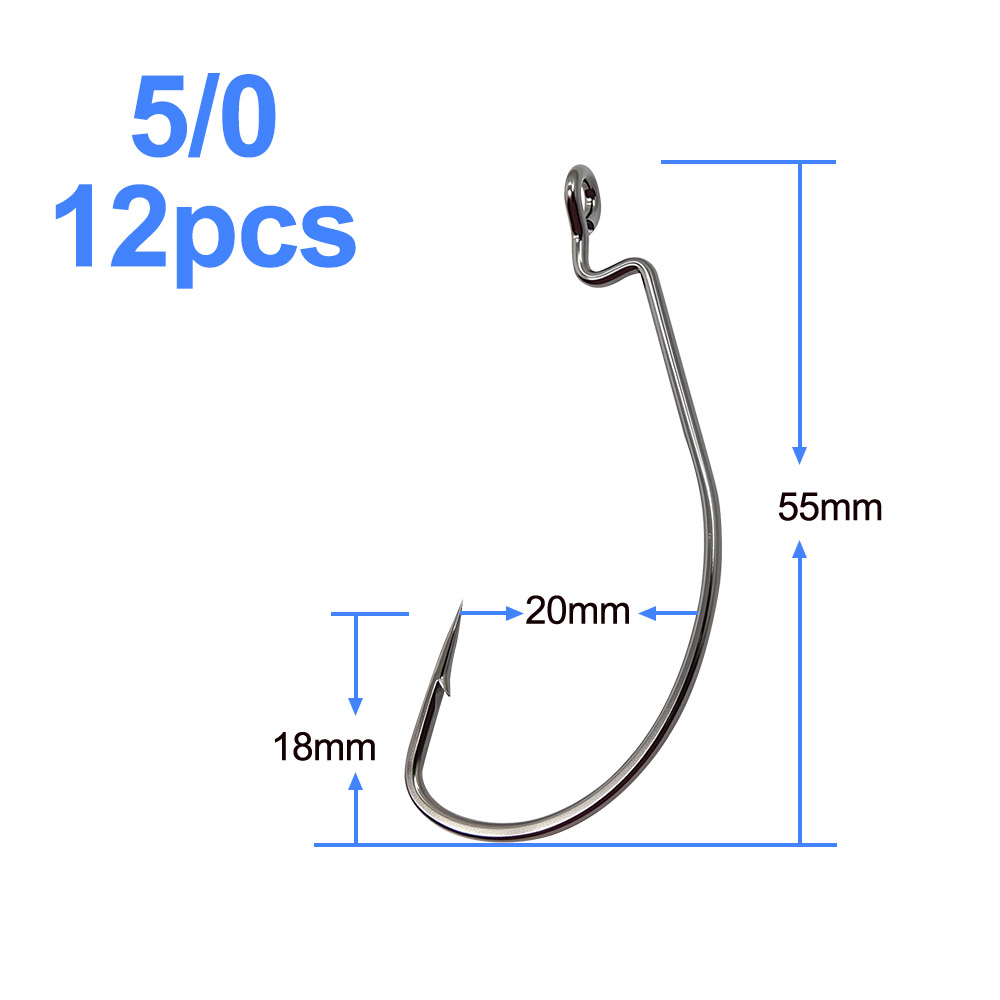 ESFISHING Offset Hook Carbon S - مراجعة Fishing Hook Offset وسعره