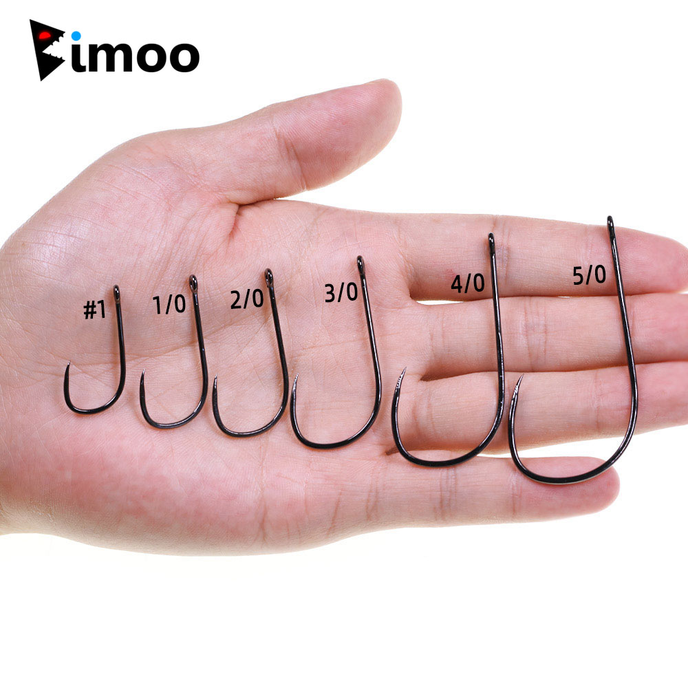 Bimoo 20pcs #1~5/0 Barbless Lo - مراجعة Fishing Hook Barbless وسعره