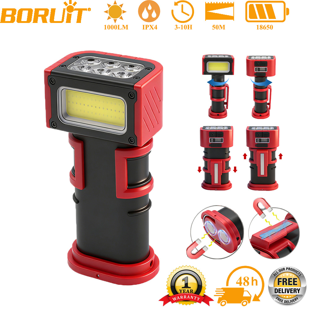 BORUiT COB LED Work Light 1000 - مراجعة Fishing Hook وسعره