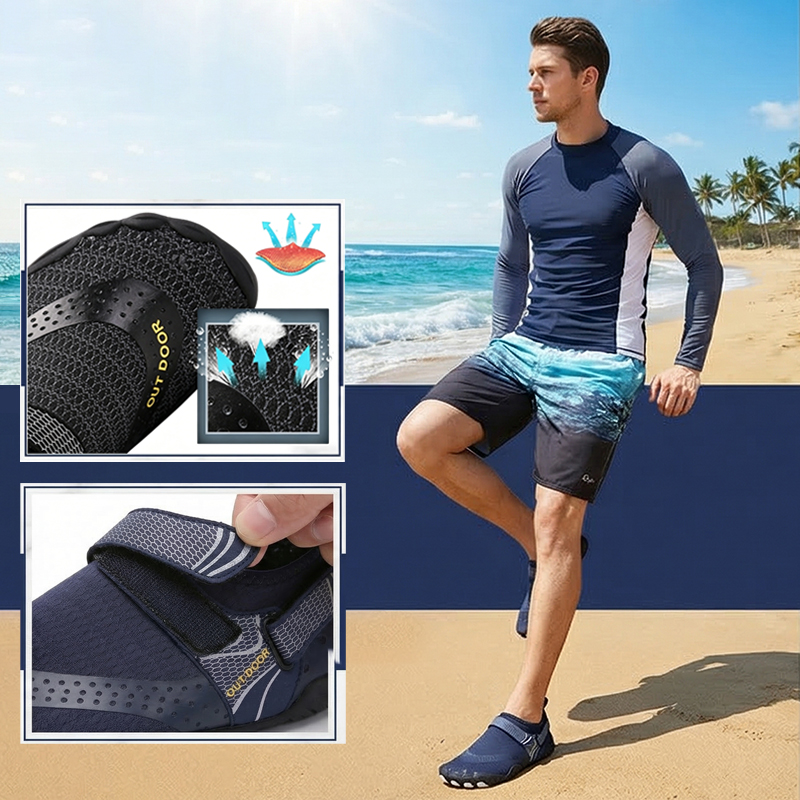 Men Water Shoes Quick Dry Non- - مراجعة Fishing Hook Size وسعره