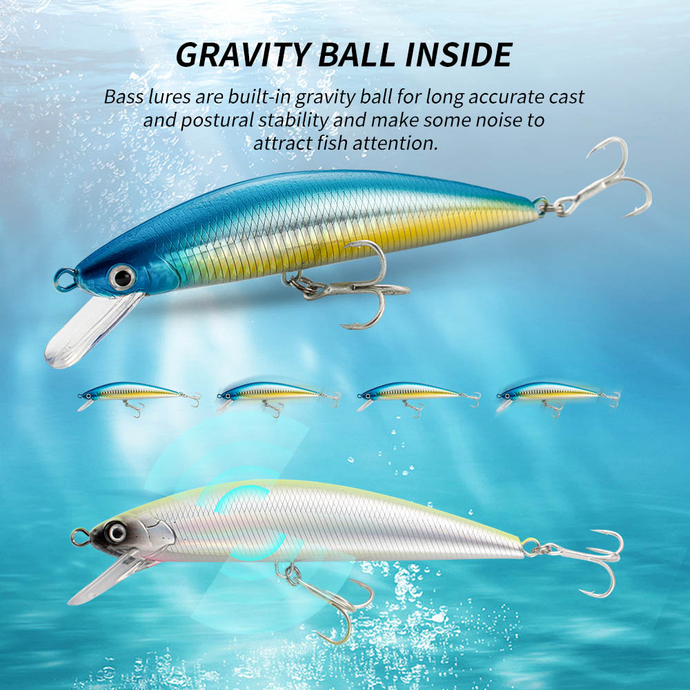 Fishing Lure Sinking Minnow 13 - مراجعة Fishing Hook Treble وسعره