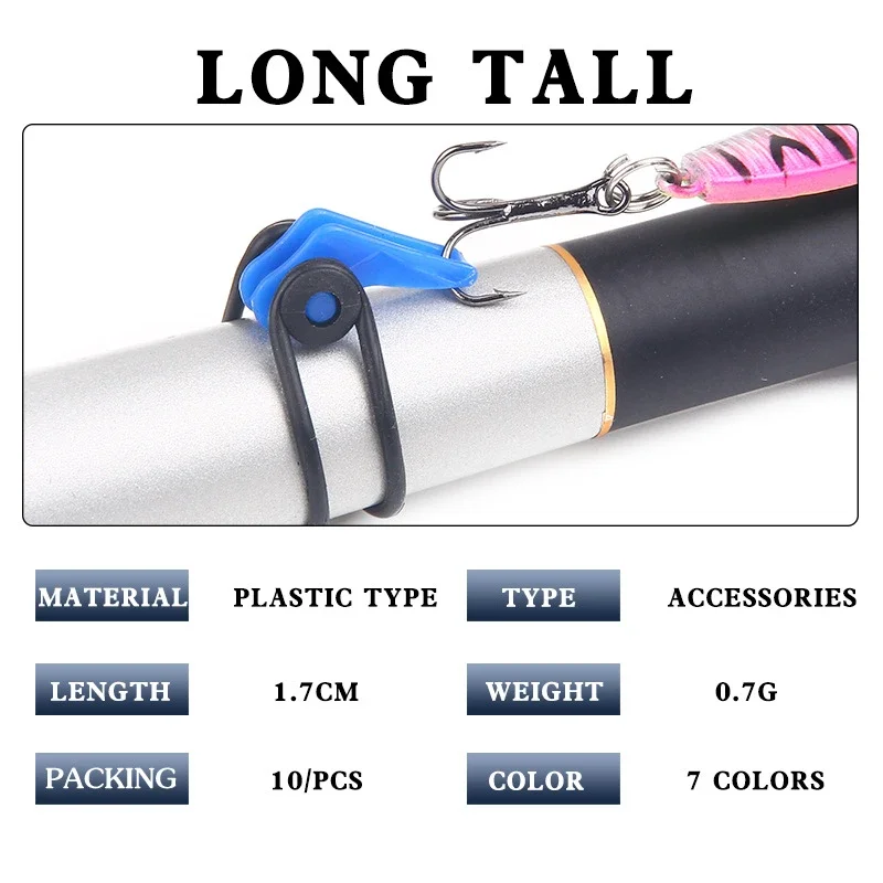 10pcs/lot Plastic Fishing Hook - مراجعة Fishing Hook Jig وسعره