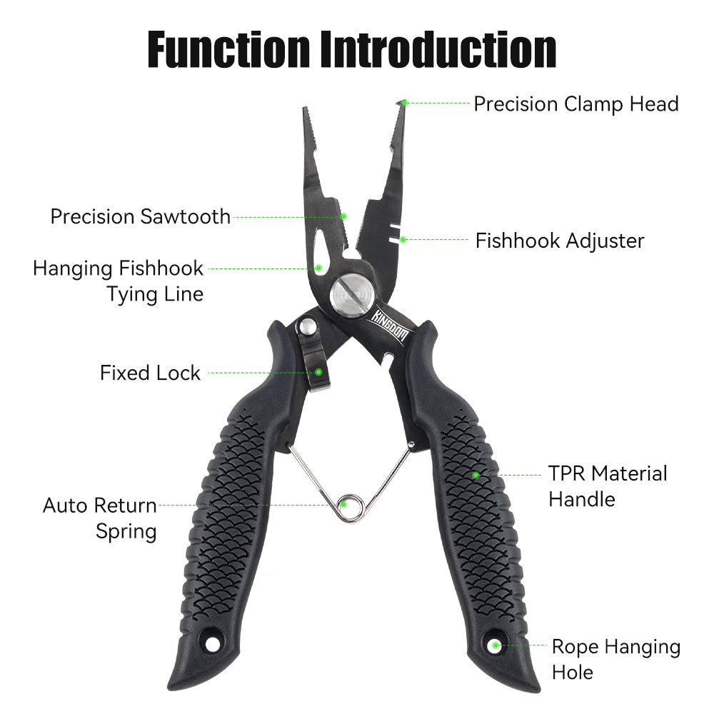 Kingdom Fishing Pliers Multifu - مراجعة Fishing Hook Sharpener وسعره