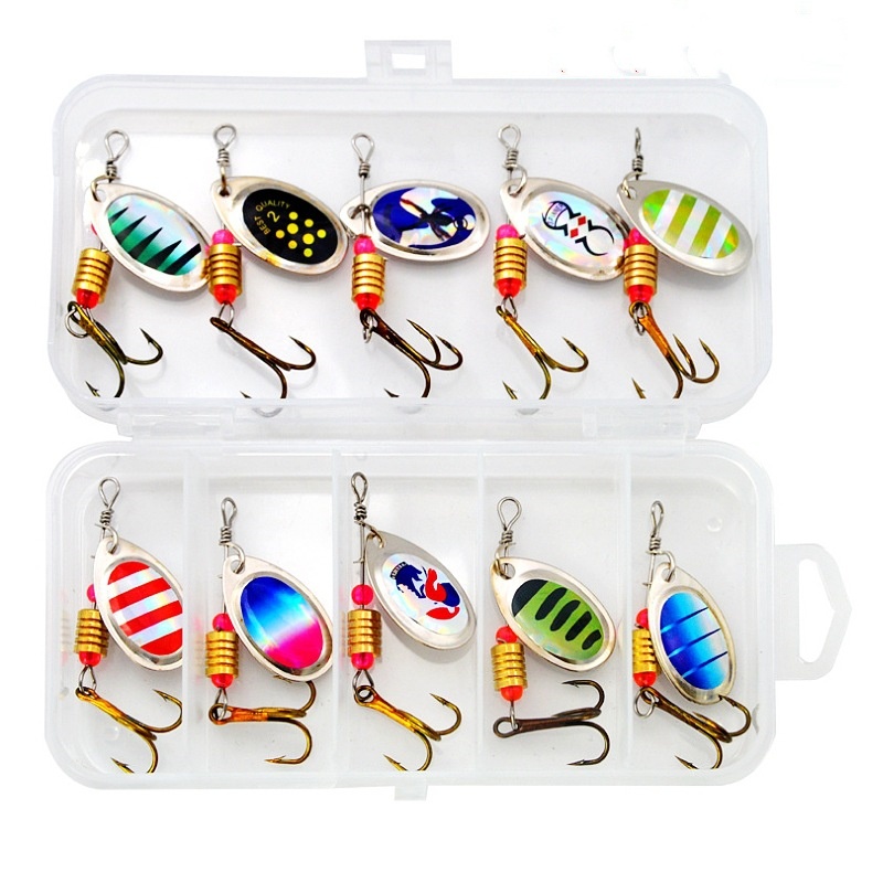 Fishing Lure Spinner Rotation  - مراجعة Fishing Hook Treble وسعره