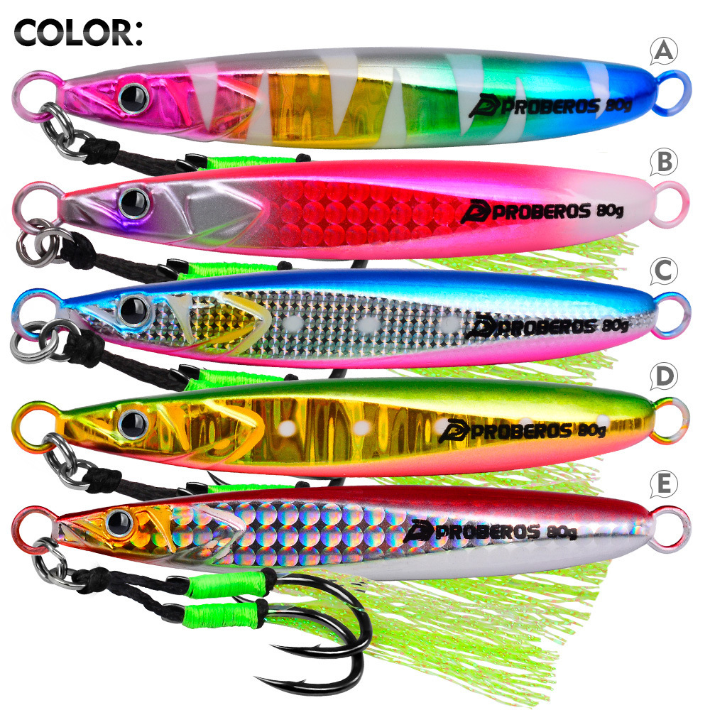 LHFSH Luminous Metal Jig Fishi - مراجعة Fishing Hook Treble وسعره