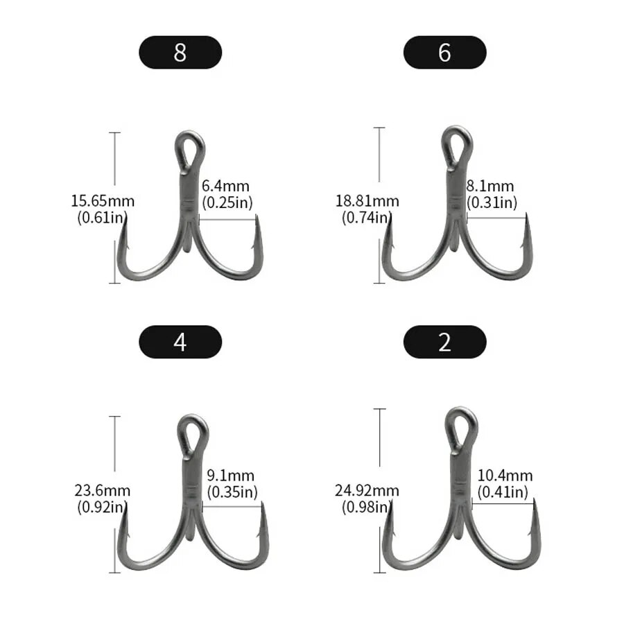 Fishing Treble Hooks High Carb - مراجعة Fishing Hook Barbless وسعره
