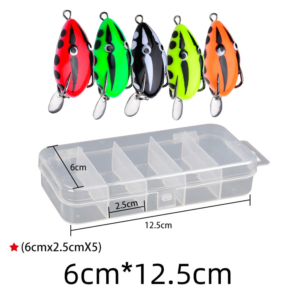 5pcs/Box Topwater Fishing Lure - مراجعة Fishing Hook Weedless وسعره