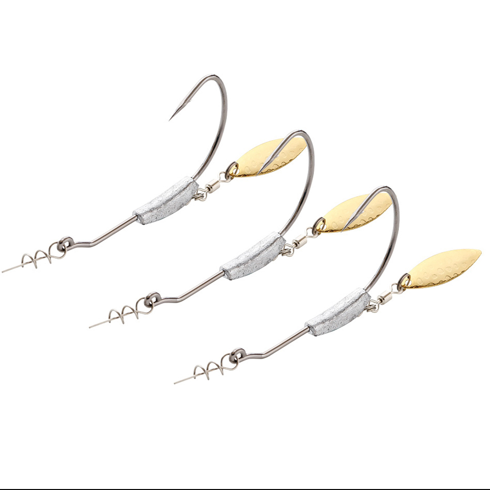 ATUENO 4pcs Offset Fishing Hoo - مراجعة Fishing Hook Offset وسعره