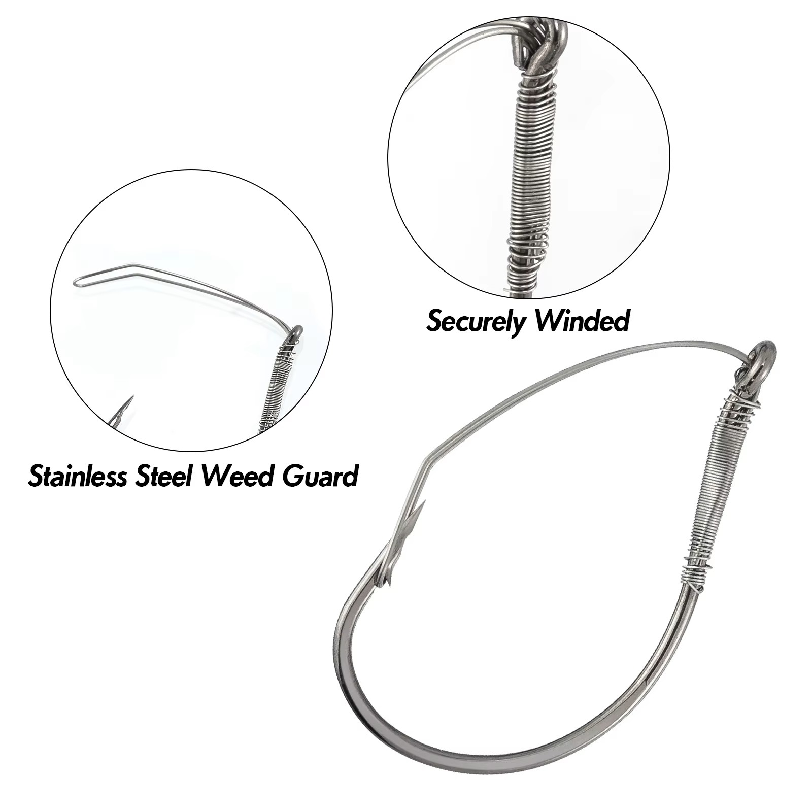 FishTrip Weedless Wacky Rig Ho - مراجعة Fishing Hook Weedless وسعره