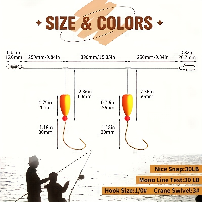 3pcs Pompano Rigs Surf Fishing - مراجعة Fishing Hook Circle وسعره