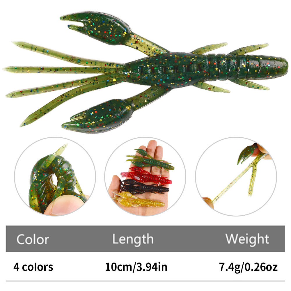 Floating Soft Worm Frog Lure H - مراجعة Fishing Hook Weedless وسعره