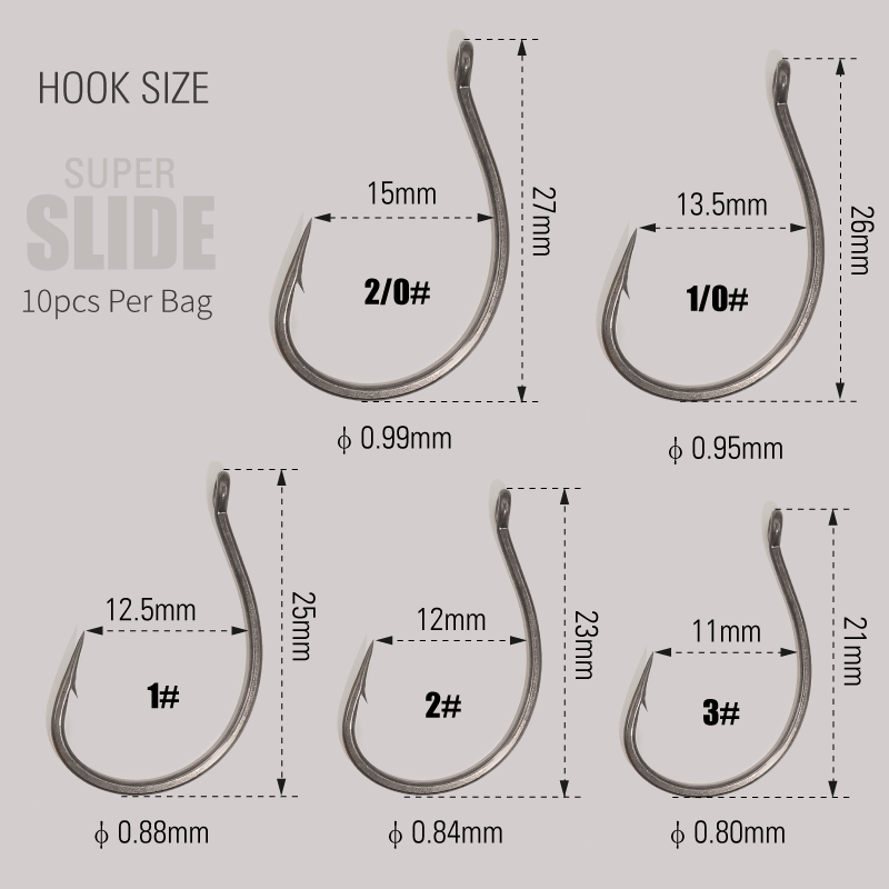 LUREHOLIC PTFE Super Slide Wac - مراجعة Fishing Hook Barbless وسعره