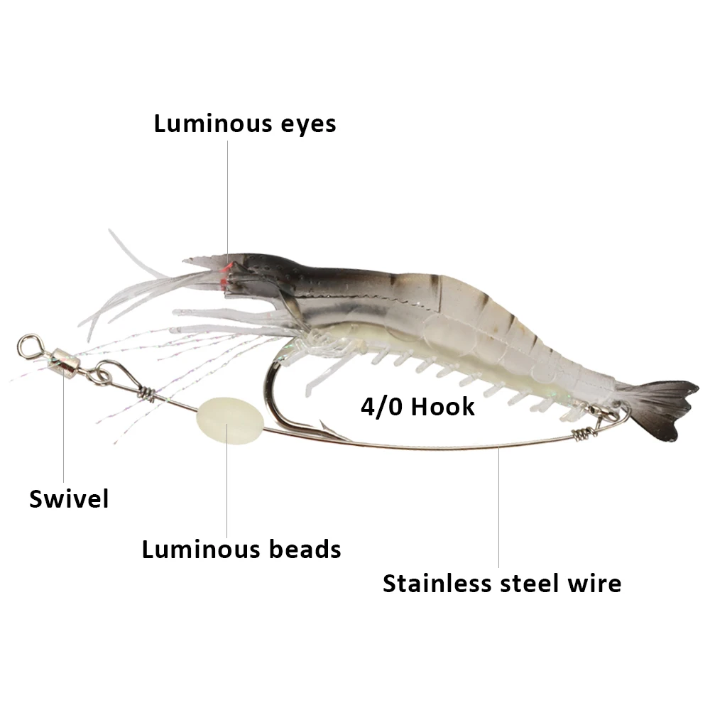 Goture Silicon Shrimp Fishing  - مراجعة Fishing Hook Assortment وسعره