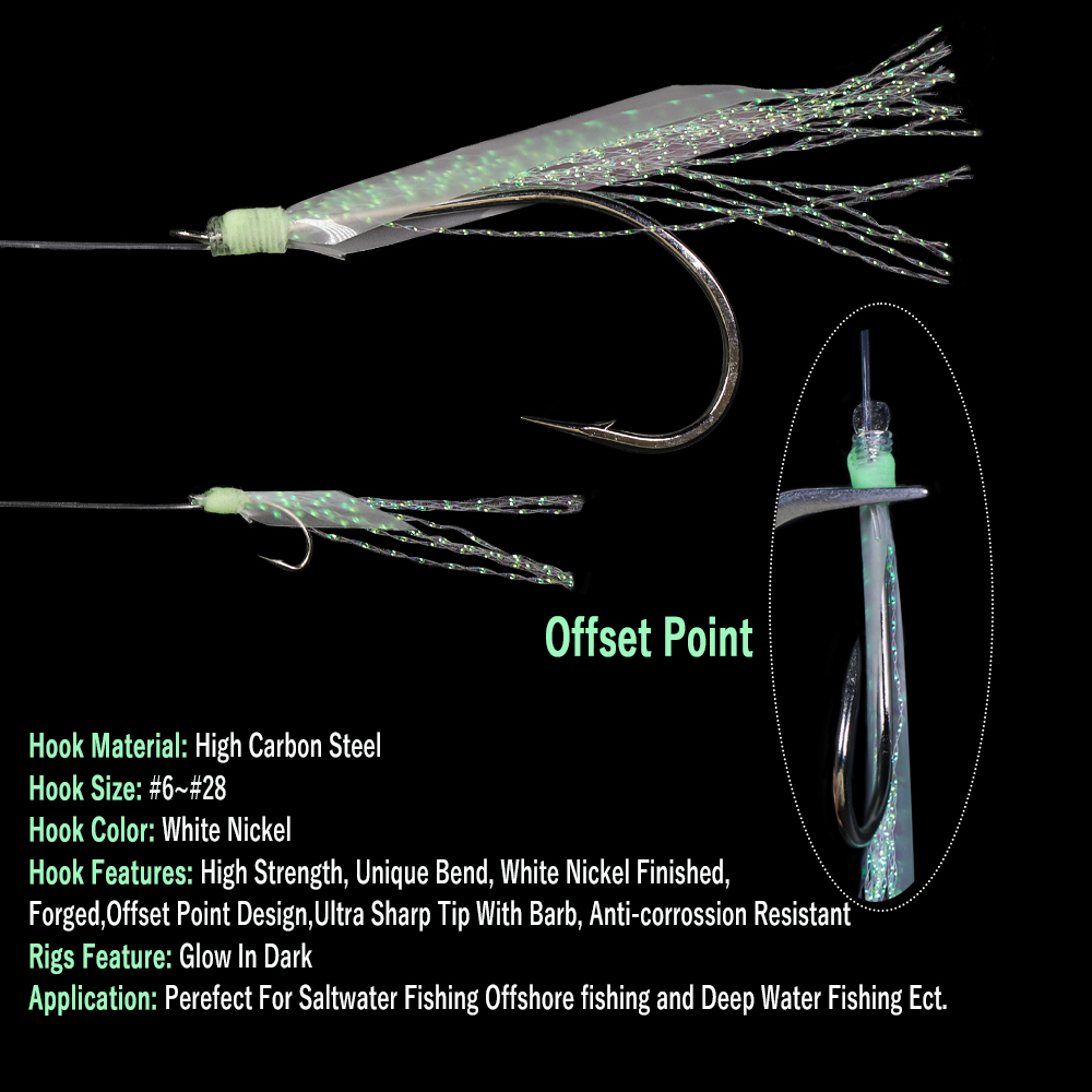 WIFREO 50pc Luminous Simulated - مراجعة Fishing Hook Circle وسعره