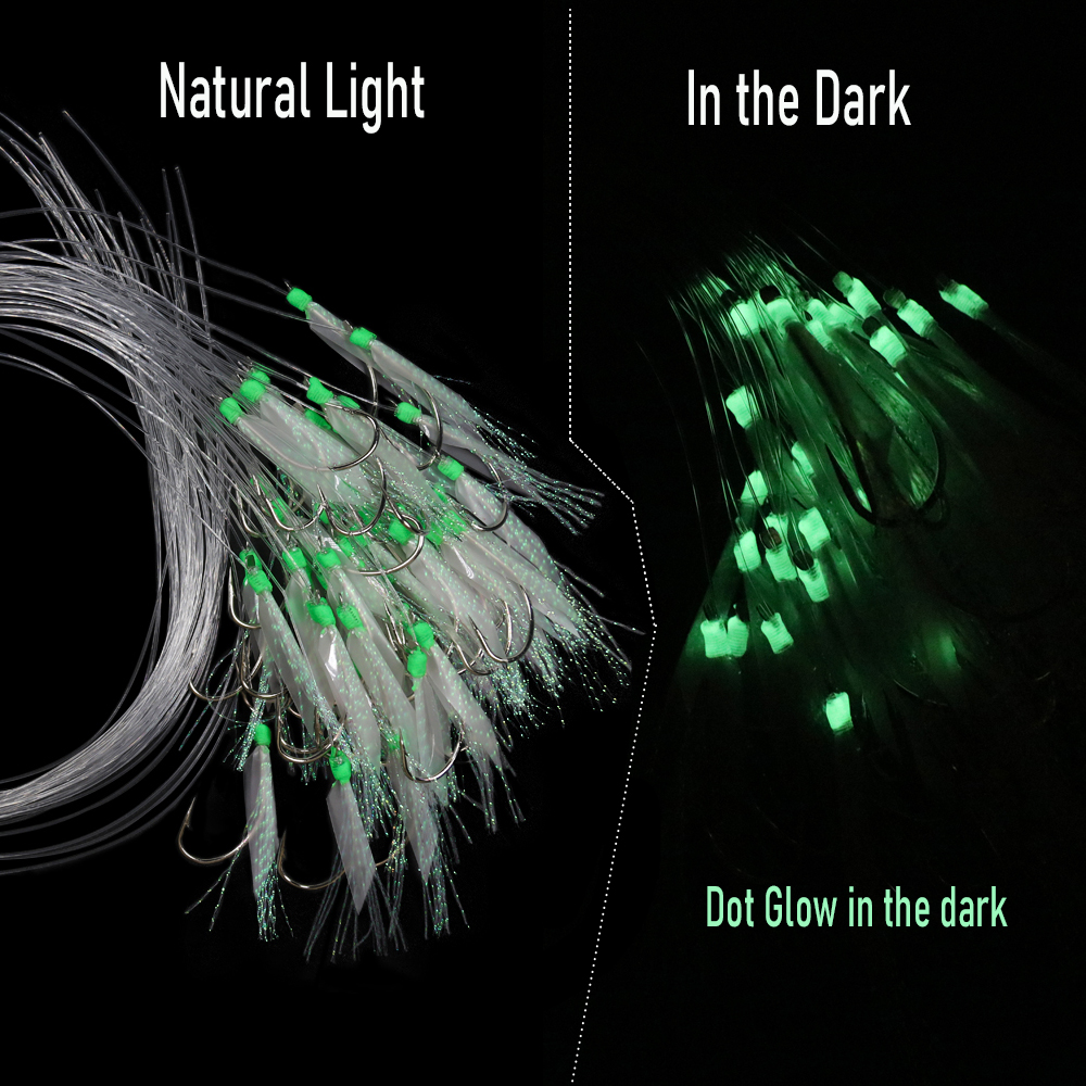 WIFREO 50pc Luminous Simulated - مراجعة Fishing Hook Circle وسعره