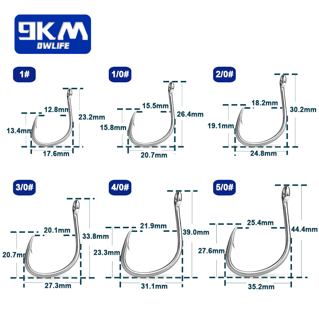 9KM Fishing Hooks Saltwater Li - مراجعة Fishing Hook Circle وسعره
