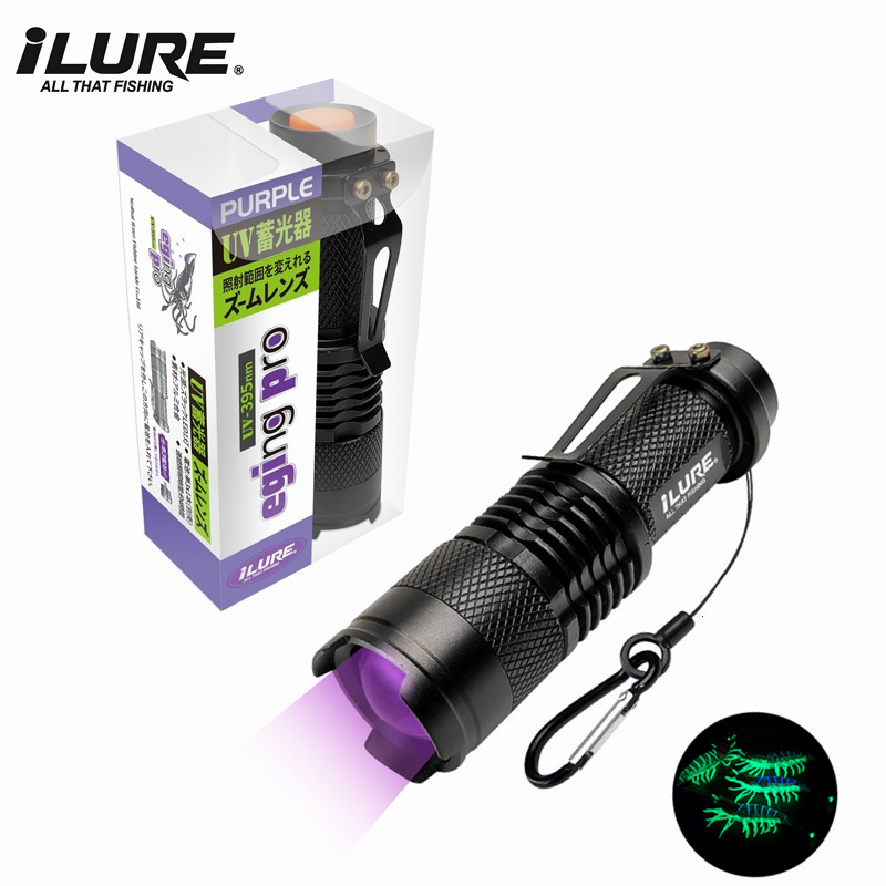 Mini UV Flashlight 395nm Ultra - مراجعة Fishing Hook Jig وسعره