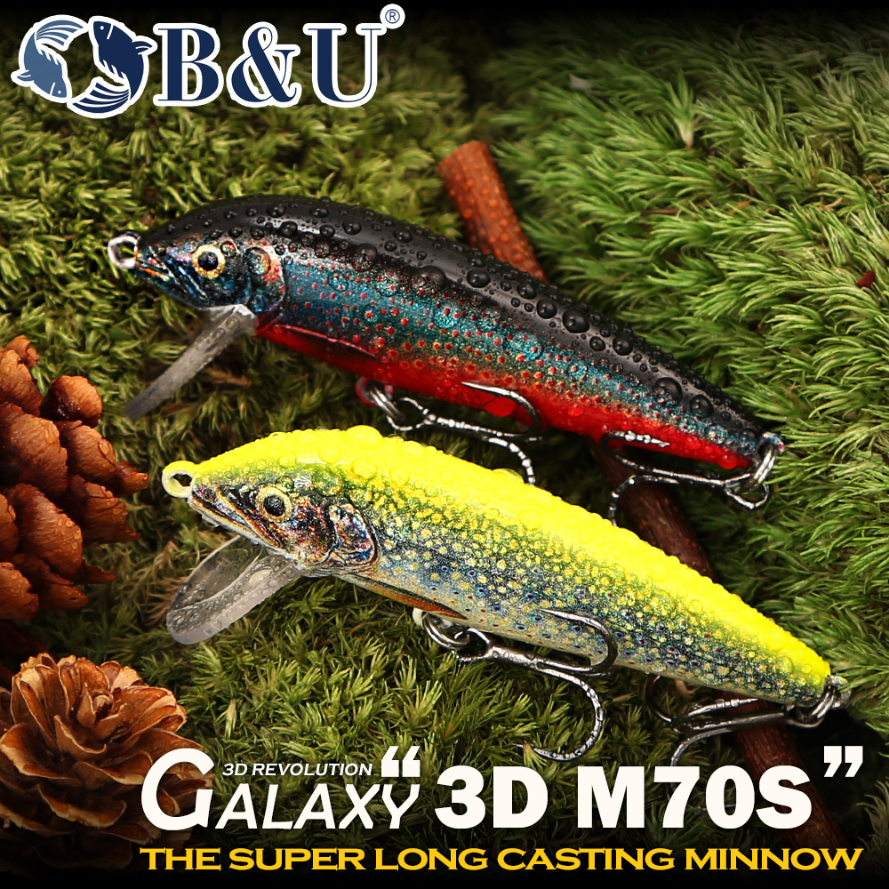B&U Sinking Minnow Fishing Lur - مراجعة Fishing Hook Treble وسعره