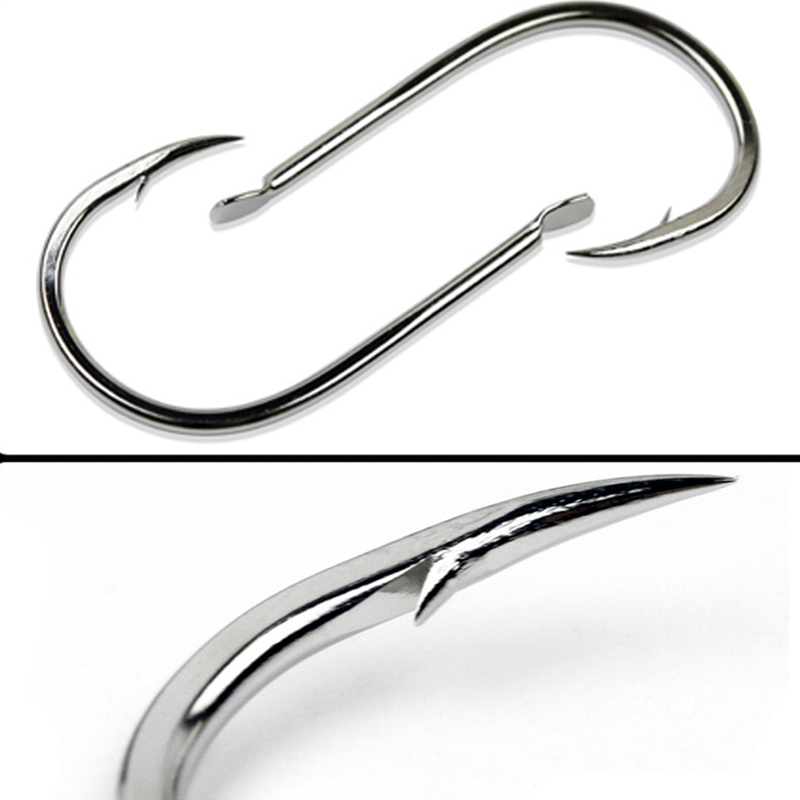100pcs/Lot 7 Size Barbed Fishi - مراجعة Fishing Hook Circle وسعره