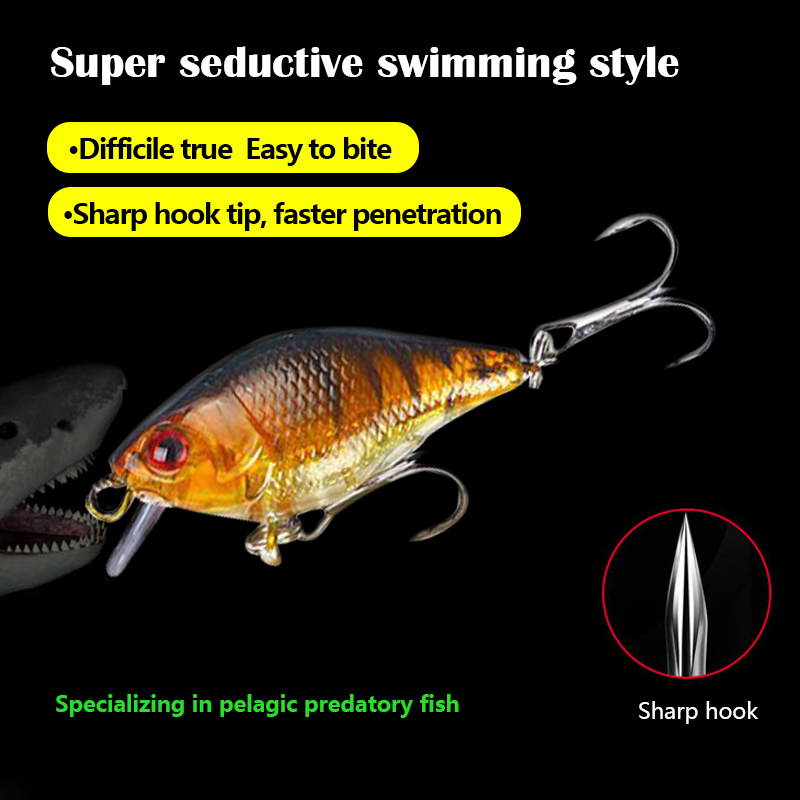 3D Eyes 7.5cm 10.2g Hard VIB L - مراجعة Fishing Hook Treble وسعره