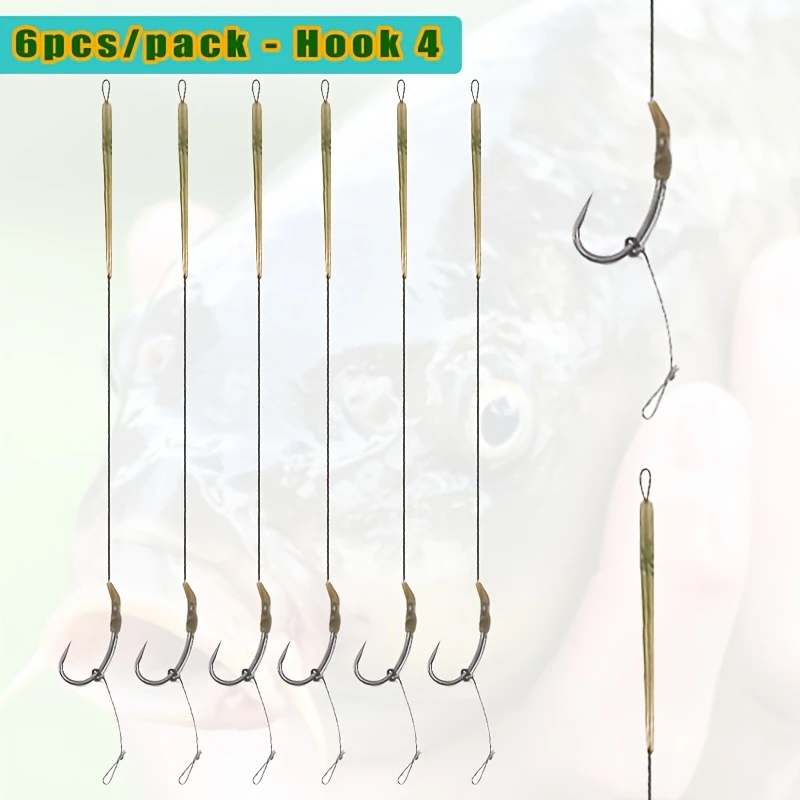 6pcs Ready Made Blow Back Hair - مراجعة Fishing Hook Size وسعره