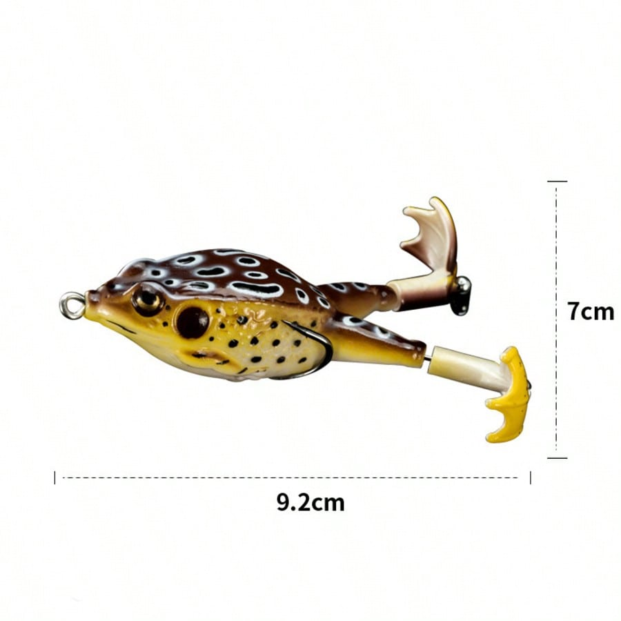5pcs Water Soft Frog Bass Fish - مراجعة Fishing Hook Weedless وسعره