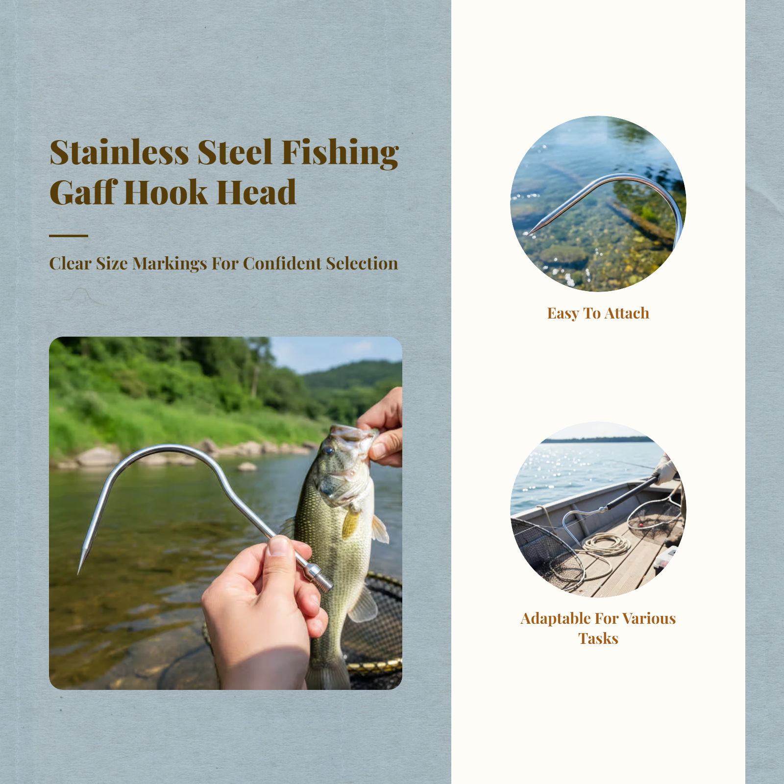 Fishing Sickle Head Stainless  - مراجعة Fishing Hook وسعره