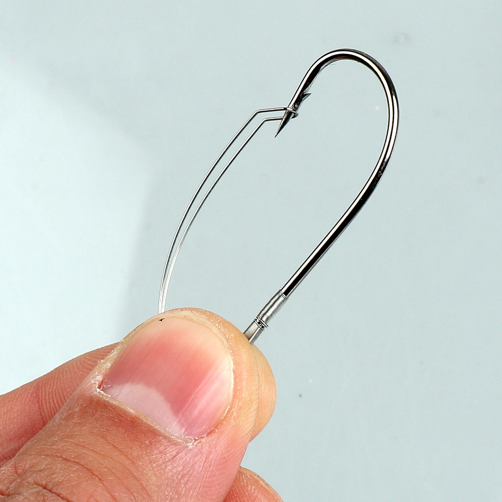 10Pcs/box Fishing Wacky Weedle - مراجعة Fishing Hook Weedless وسعره