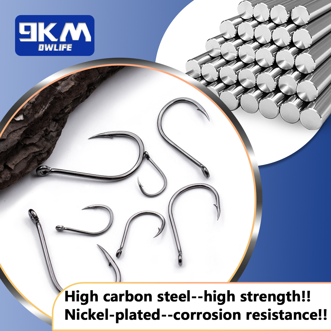 9KM Iseama Fishing Hooks 50~20 - مراجعة Fishing Hook Circle وسعره