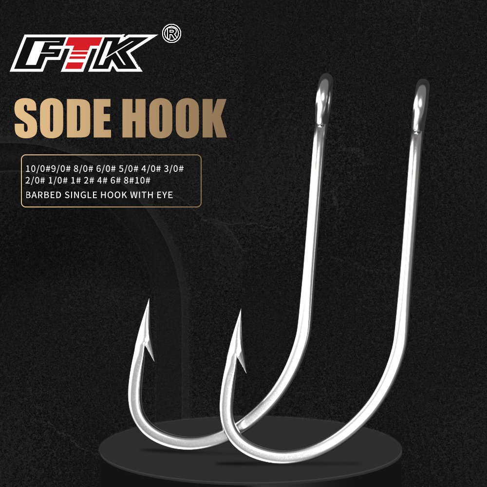 FTK Fishing Hooks 1-10#50PCS 1 - مراجعة Fishing Hook Offset وسعره