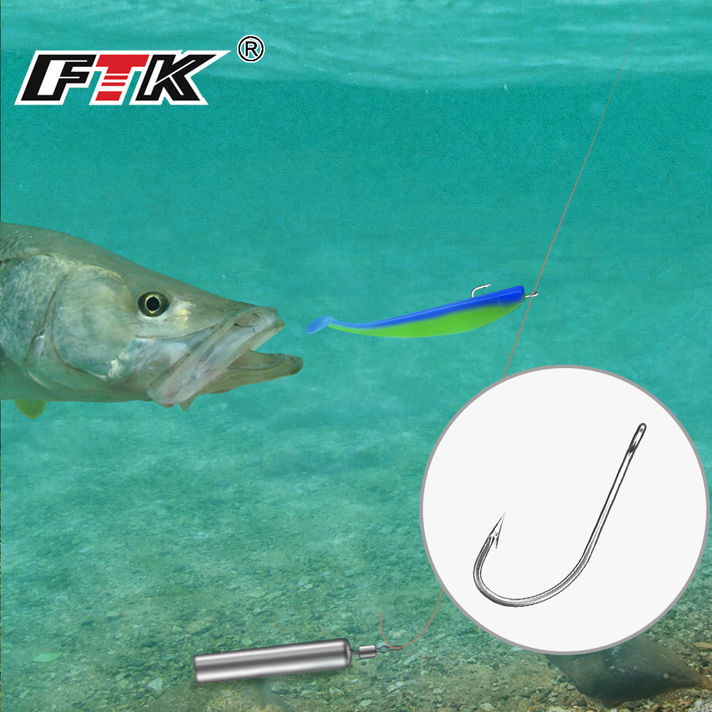 FTK Fishing Hooks 1-10#50PCS 1 - مراجعة Fishing Hook Offset وسعره