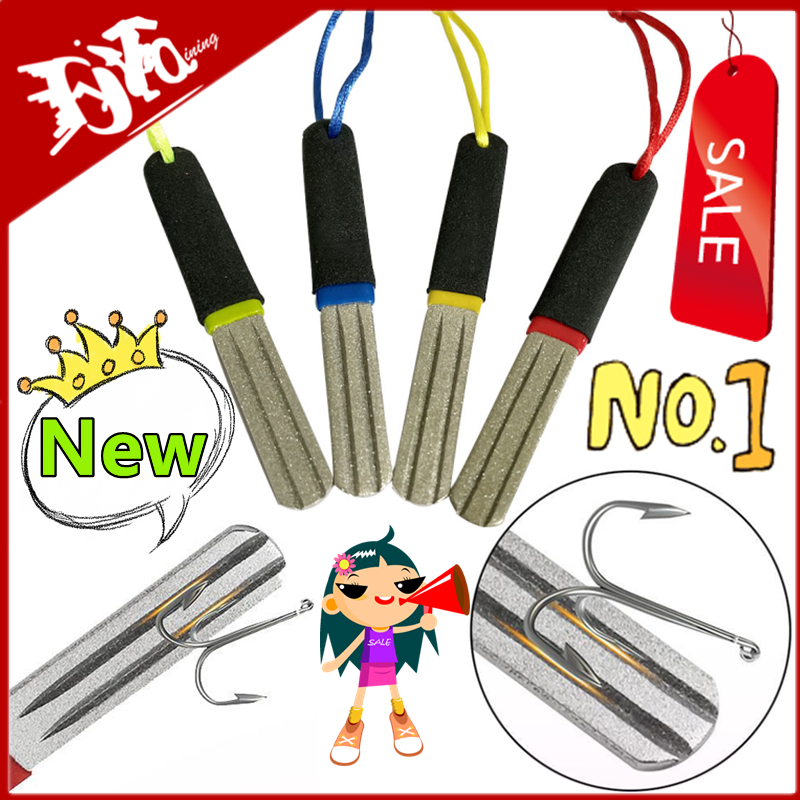 4 Colors Portable Outdoor Doub - مراجعة Fishing Hook Sharpener وسعره