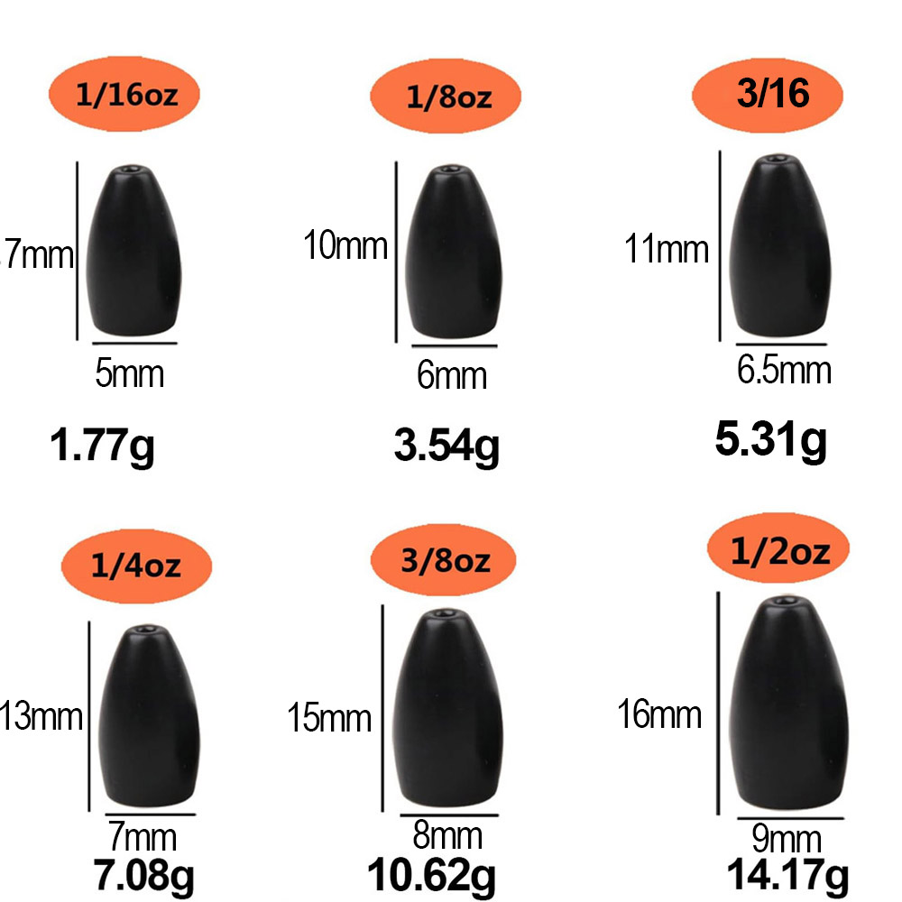Tungsten Steel Fishing Weights - مراجعة Fishing Hook Jig وسعره