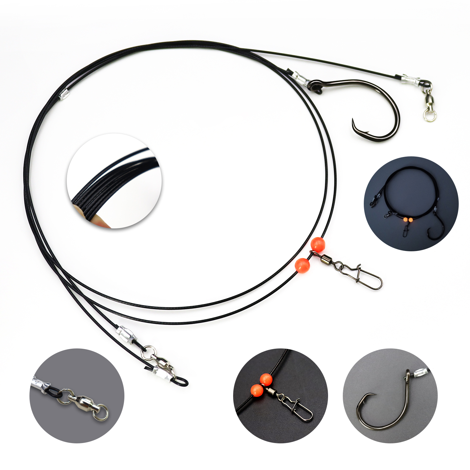 ZYZHE 1pc Sea Fishing Rigs Wit - مراجعة Fishing Hook Circle وسعره