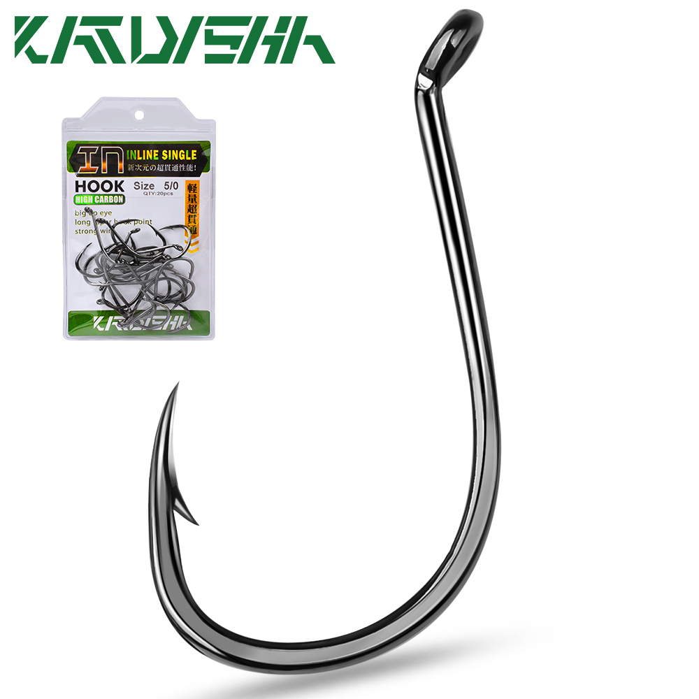KATYUSHA  100PCS J Hooks 1/0-2 - مراجعة Fishing Hook Barbless وسعره