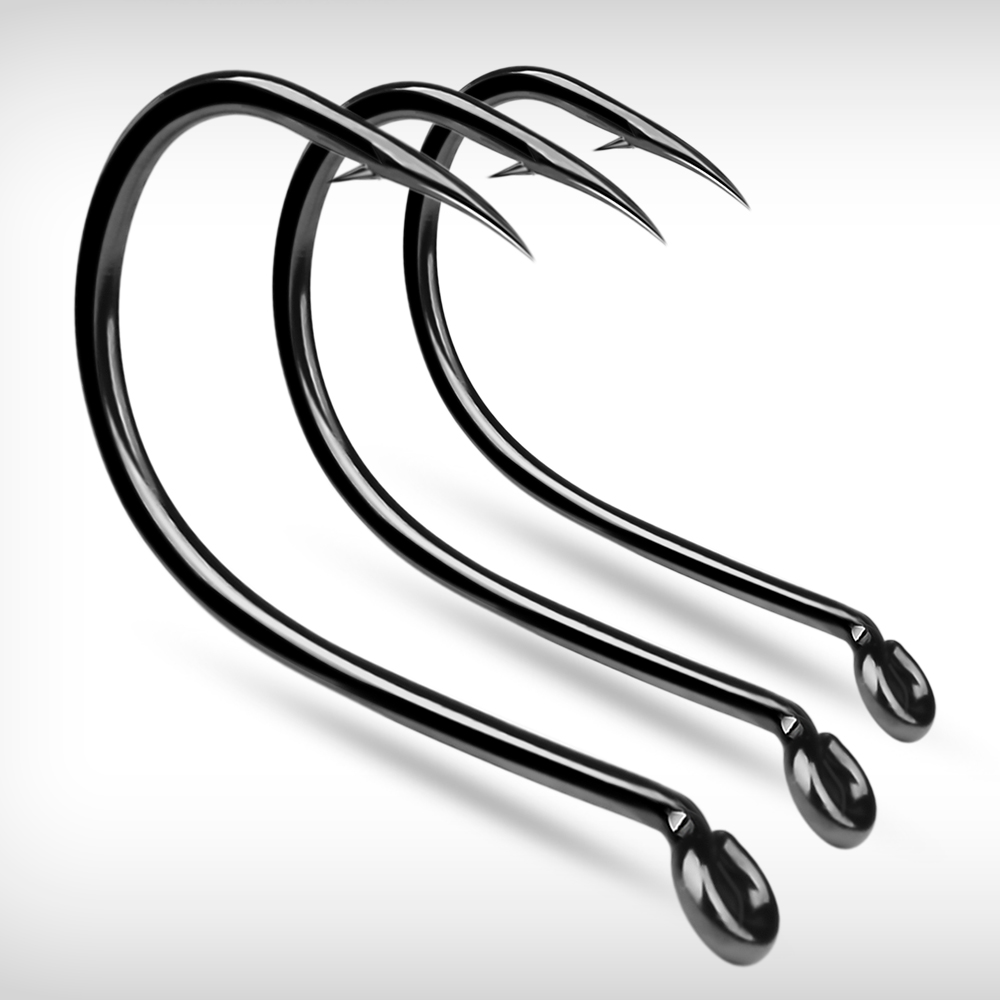 KATYUSHA  100PCS J Hooks 1/0-2 - مراجعة Fishing Hook Barbless وسعره