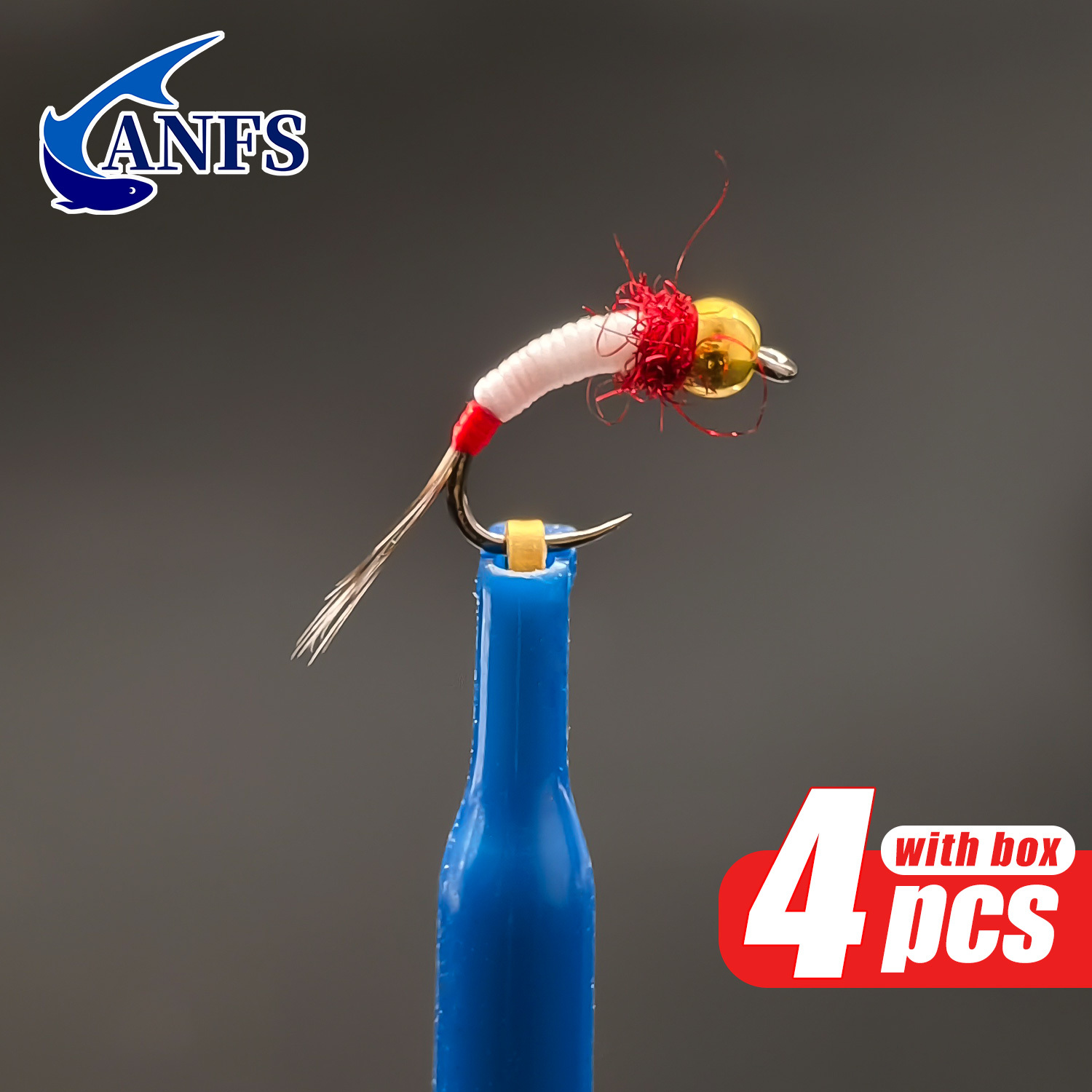 ANFS 4pcs Midge Nymph Flies As - مراجعة Fishing Hook Assortment وسعره